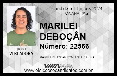 Candidato MARILEI DEBOÇÂN 2024 - CAIANA - Eleições