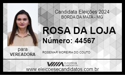 Candidato ROSA DA LOJA 2024 - BORDA DA MATA - Eleições