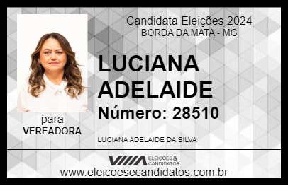 Candidato LUCIANA ADELAIDE 2024 - BORDA DA MATA - Eleições