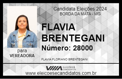 Candidato FLAVIA BRENTEGANI 2024 - BORDA DA MATA - Eleições