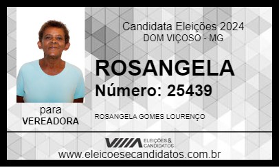 Candidato ROSANGELA 2024 - DOM VIÇOSO - Eleições