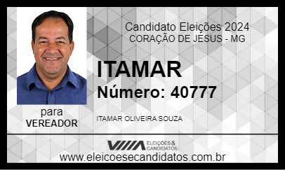 Candidato ITAMAR 2024 - CORAÇÃO DE JESUS - Eleições