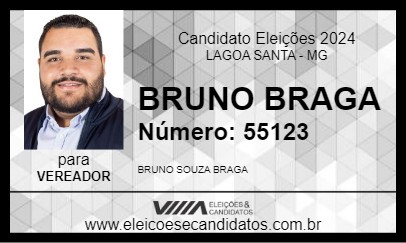 Candidato BRUNO BRAGA 2024 - LAGOA SANTA - Eleições