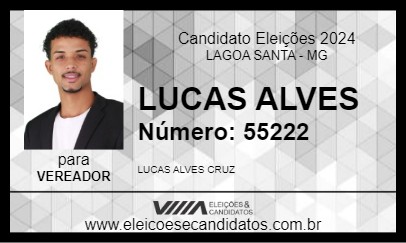 Candidato LUCAS ALVES 2024 - LAGOA SANTA - Eleições