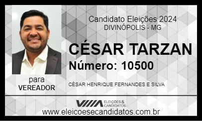 Candidato CÉSAR TARZAN 2024 - DIVINÓPOLIS - Eleições