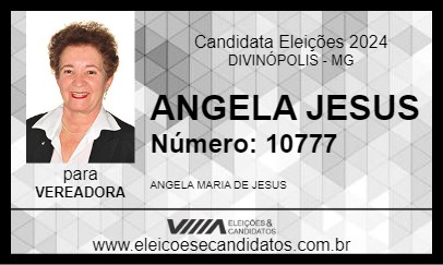 Candidato ANGELA JESUS 2024 - DIVINÓPOLIS - Eleições