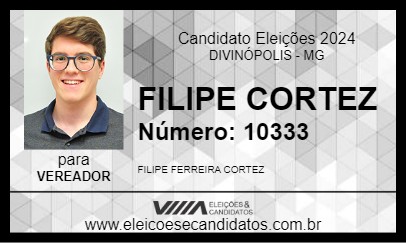 Candidato FILIPE CORTEZ 2024 - DIVINÓPOLIS - Eleições