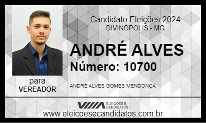 Candidato ANDRÉ ALVES 2024 - DIVINÓPOLIS - Eleições