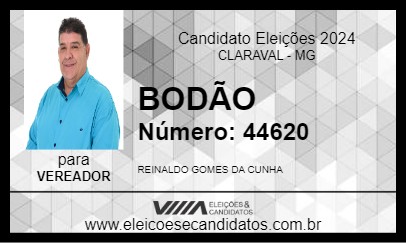 Candidato BODÃO 2024 - CLARAVAL - Eleições