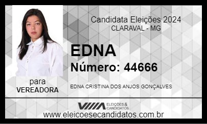 Candidato EDNA 2024 - CLARAVAL - Eleições