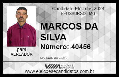 Candidato MARCOS DA SILVA 2024 - FELISBURGO - Eleições