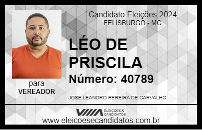 Candidato LÉO DE PRISCILA  2024 - FELISBURGO - Eleições