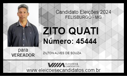 Candidato ZITO QUATI 2024 - FELISBURGO - Eleições