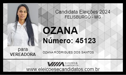 Candidato OZANA  2024 - FELISBURGO - Eleições