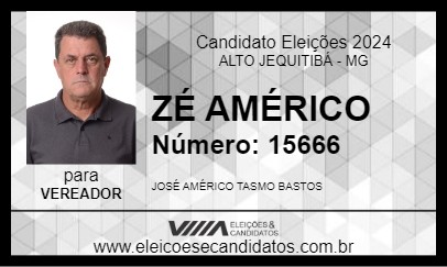 Candidato ZÉ AMÉRICO 2024 - ALTO JEQUITIBÁ - Eleições