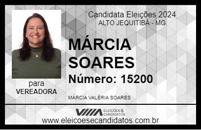 Candidato MÁRCIA SOARES 2024 - ALTO JEQUITIBÁ - Eleições