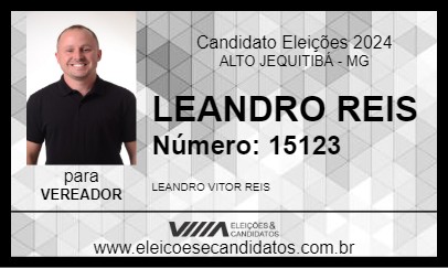 Candidato LEANDRO REIS 2024 - ALTO JEQUITIBÁ - Eleições