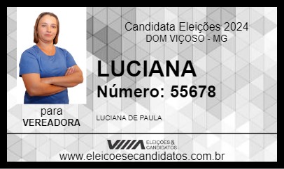 Candidato LUCIANA 2024 - DOM VIÇOSO - Eleições