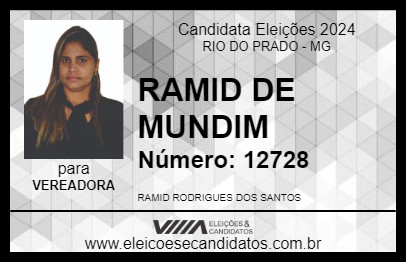 Candidato RAMID DE MUNDIM 2024 - RIO DO PRADO - Eleições