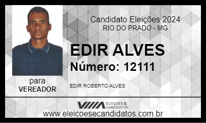 Candidato EDIR ALVES 2024 - RIO DO PRADO - Eleições