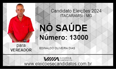 Candidato NÔ SAÚDE 2024 - ITACARAMBI - Eleições