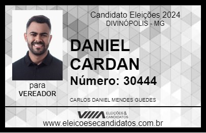 Candidato DANIEL CARDAN 2024 - DIVINÓPOLIS - Eleições