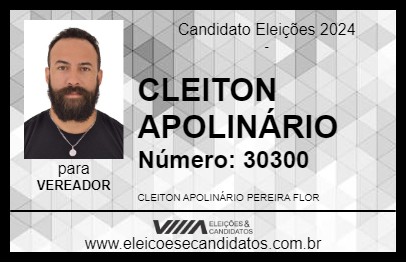 Candidato CLEITON APOLINÁRIO 2024 - DIVINÓPOLIS - Eleições