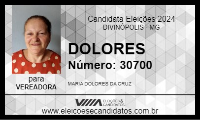 Candidato DOLORES 2024 - DIVINÓPOLIS - Eleições