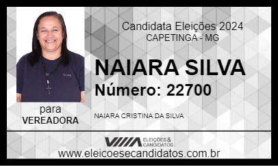 Candidato NAIARA SILVA 2024 - CAPETINGA - Eleições