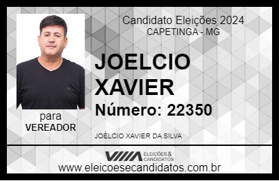 Candidato JOELCIO XAVIER 2024 - CAPETINGA - Eleições