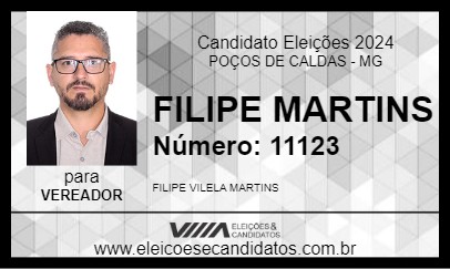 Candidato FILIPE MARTINS 2024 - POÇOS DE CALDAS - Eleições