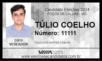 Candidato TÚLIO COELHO 2024 - POÇOS DE CALDAS - Eleições