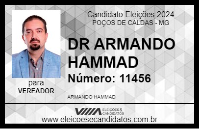 Candidato DR ARMANDO HAMMAD 2024 - POÇOS DE CALDAS - Eleições