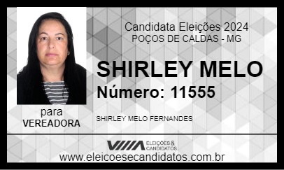 Candidato SHIRLEY MELO 2024 - POÇOS DE CALDAS - Eleições