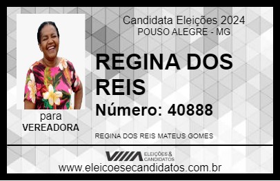 Candidato REGINA DOS REIS 2024 - POUSO ALEGRE - Eleições