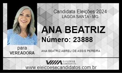 Candidato ANA BEATRIZ 2024 - LAGOA SANTA - Eleições