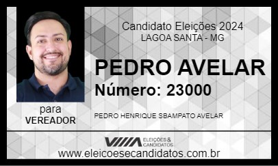 Candidato PEDRO AVELAR 2024 - LAGOA SANTA - Eleições