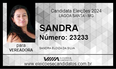 Candidato SANDRA 2024 - LAGOA SANTA - Eleições