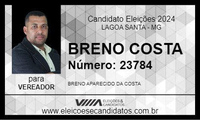 Candidato BRENO COSTA 2024 - LAGOA SANTA - Eleições