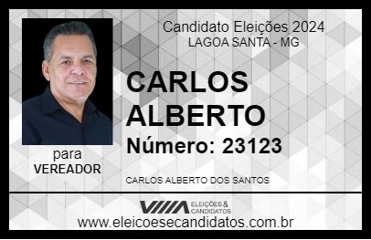 Candidato CARLOS ALBERTO 2024 - LAGOA SANTA - Eleições