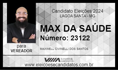 Candidato MAX DA SAÚDE 2024 - LAGOA SANTA - Eleições