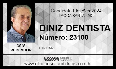 Candidato DINIZ DENTISTA 2024 - LAGOA SANTA - Eleições