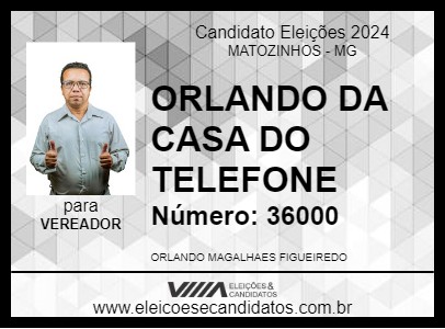 Candidato ORLANDO DA CASA DO TELEFONE 2024 - MATOZINHOS - Eleições