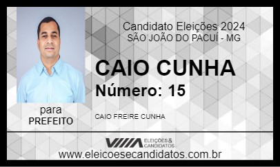 Candidato CAIO CUNHA 2024 - SÃO JOÃO DO PACUÍ - Eleições