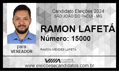 Candidato RAMON LAFETÁ 2024 - SÃO JOÃO DO PACUÍ - Eleições