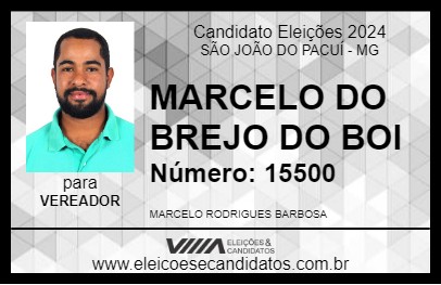 Candidato MARCELO DO BREJO DO BOI 2024 - SÃO JOÃO DO PACUÍ - Eleições