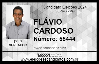 Candidato FLÁVIO CARDOSO 2024 - SERRO - Eleições