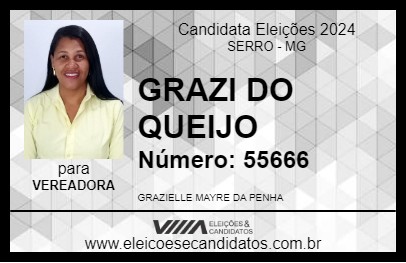 Candidato GRAZI DO QUEIJO 2024 - SERRO - Eleições