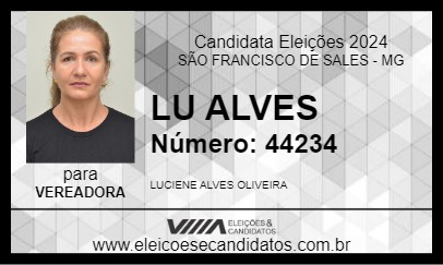 Candidato LU ALVES 2024 - SÃO FRANCISCO DE SALES - Eleições