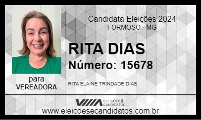 Candidato RITA DIAS 2024 - FORMOSO - Eleições